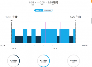 ライフログの睡眠